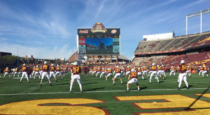 The Gophers, pregame.